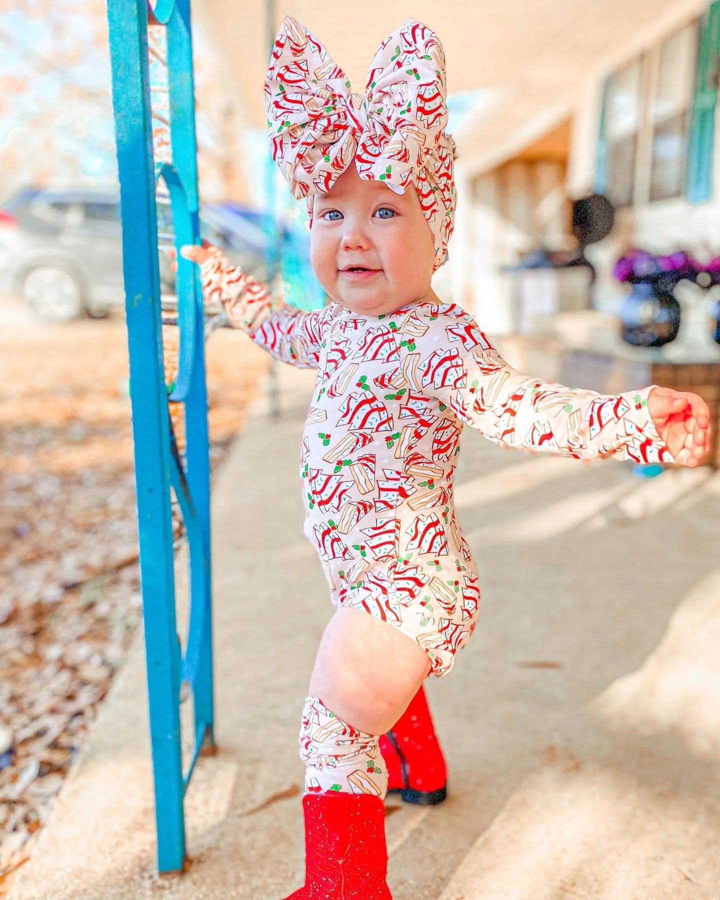 4-piece Baby Christmas Romper Suits