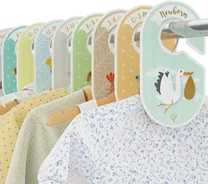 Baby Wardrobe Dividers - 18 x Closet Organiser Hangers