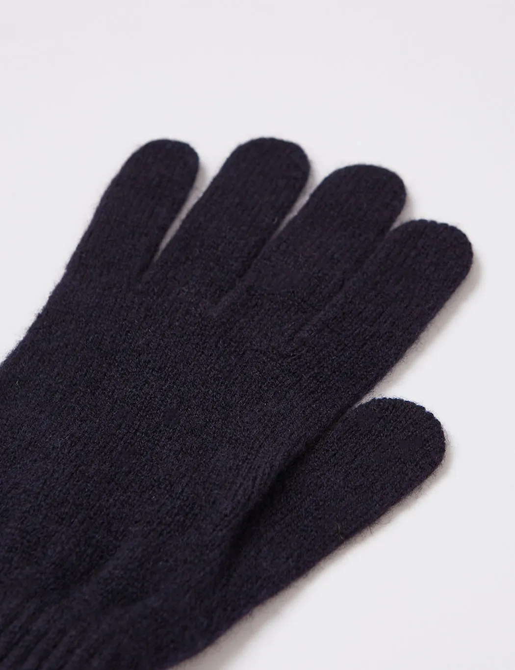 Bhode Hawick Gloves (Lambswool) - Navy Blue