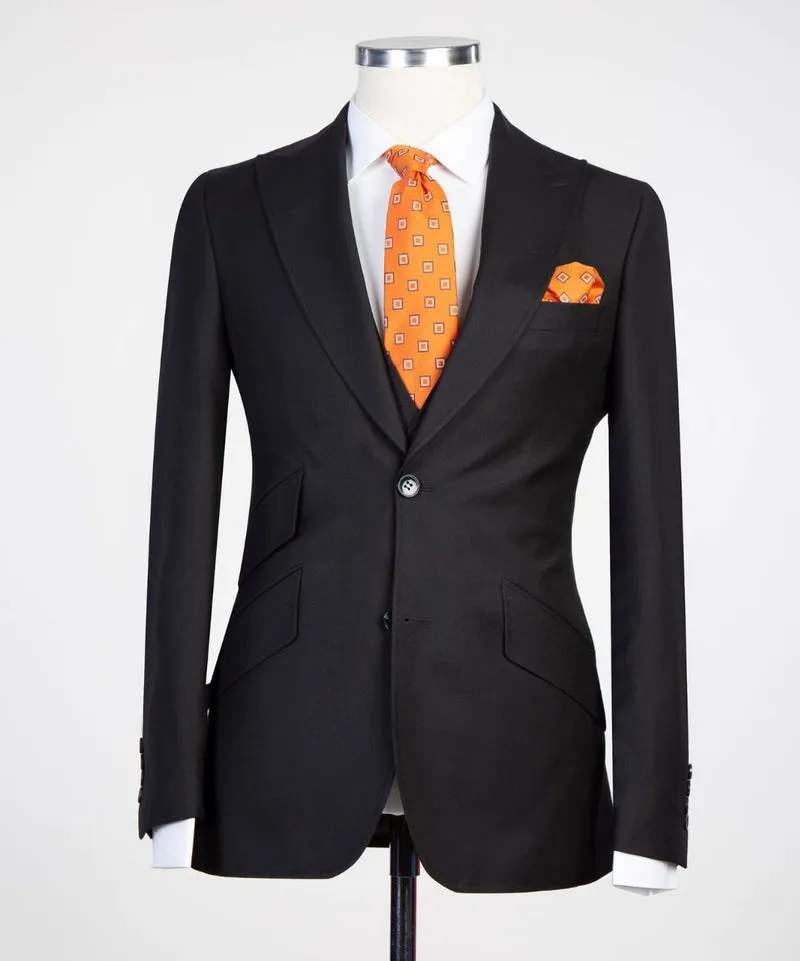 Black 3 Piece Suit For Men