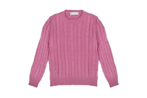 Cable Knit Jumper - Candy Pink