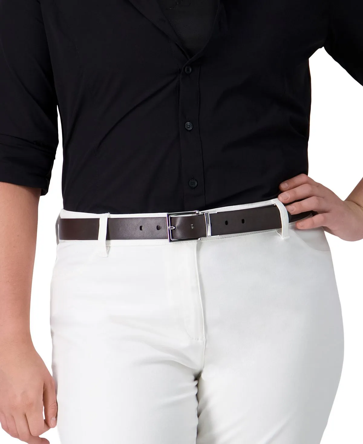 Calvin Klein Women's Reversible Leather Trouser Belt