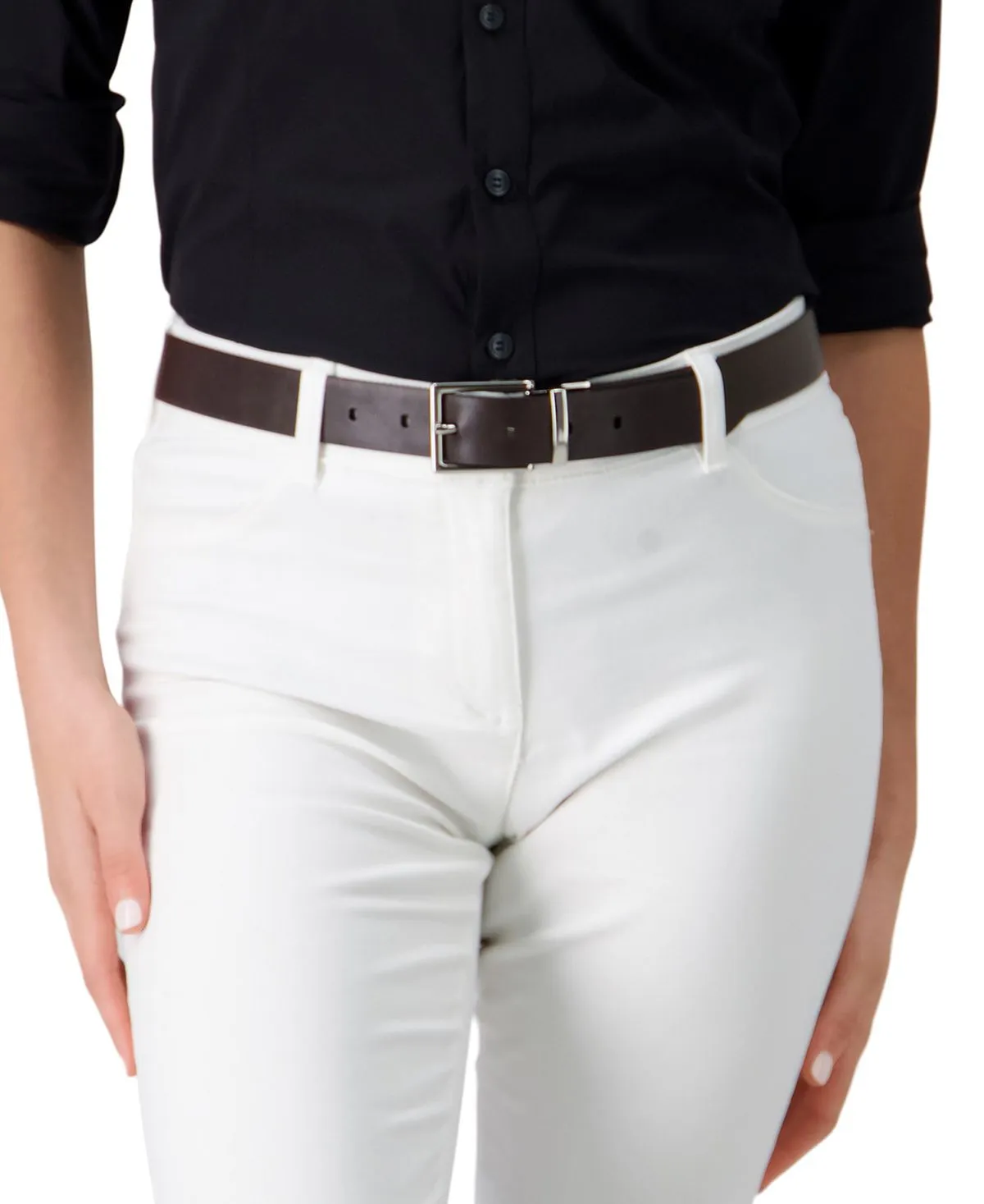 Calvin Klein Women's Reversible Leather Trouser Belt