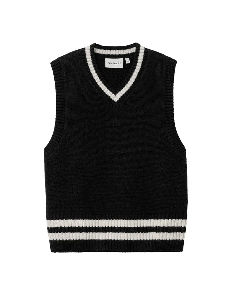 Carhartt WIP Stanford Vest Sweater Black / Salt