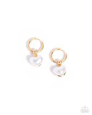 Carriage Chic - Gold Earrings - Paparazzi Accessories