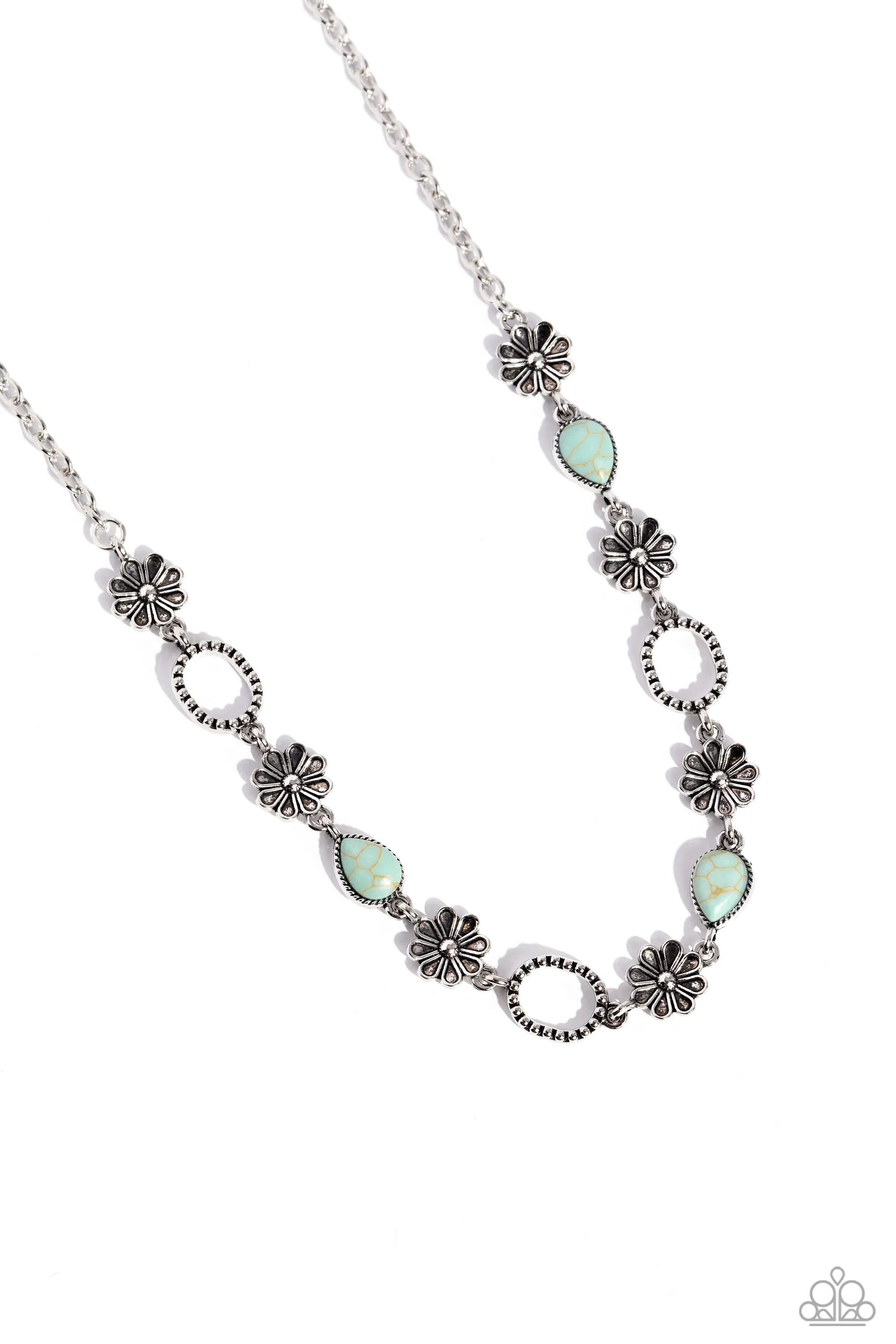 Casablanca Chic - Blue Necklace - Paparazzi Accessories