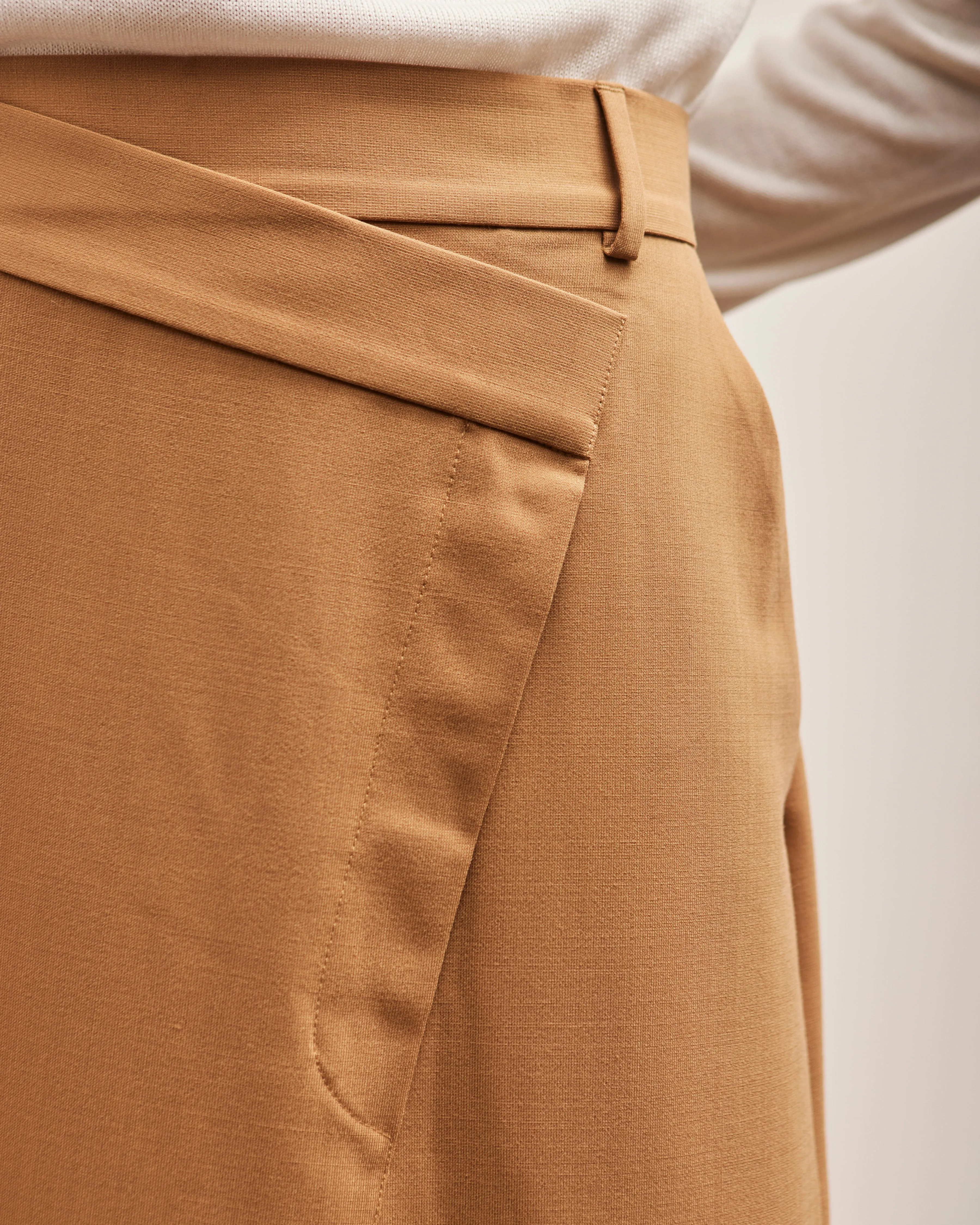 Cordera Tailoring Skirt, Camel