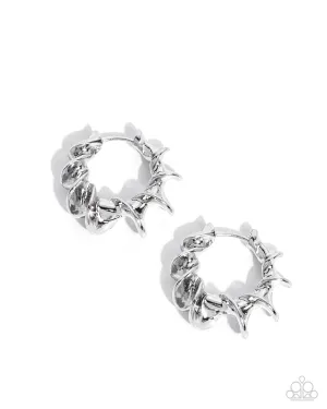 Corkscrew Chic - Silver Earrings - Paparazzi Accessories