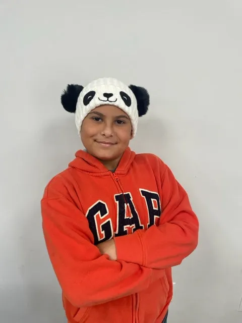 Cute Panda Winter Beanie Knit Beanie For Kids