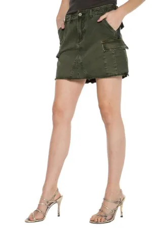 DANANG - The Military Short Skirt in Olive