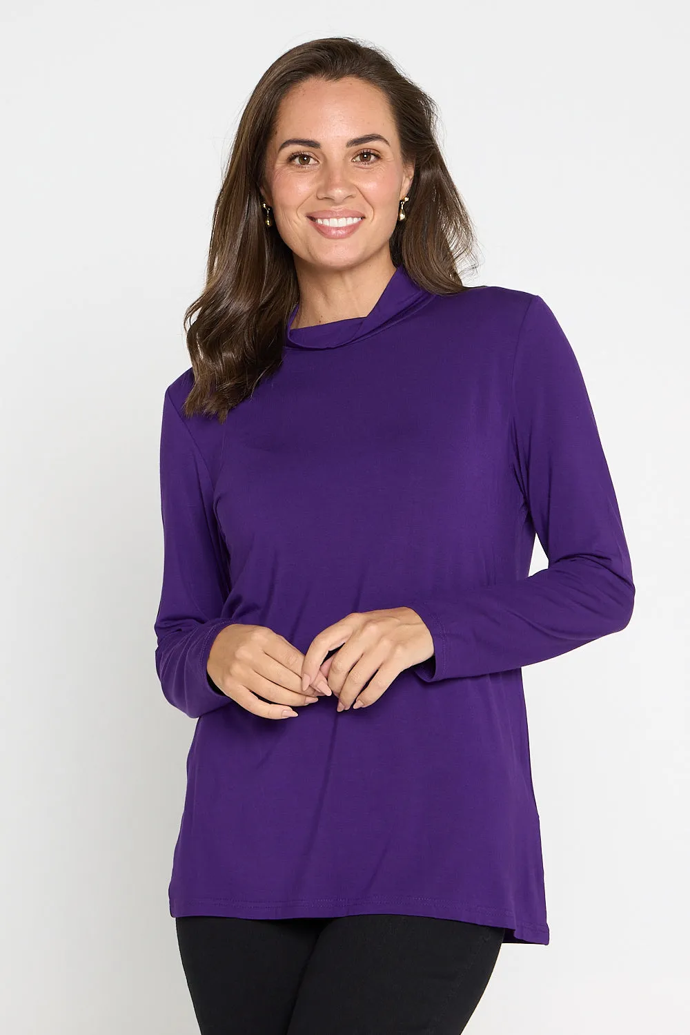 Deb Bamboo Skivvy - Eggplant