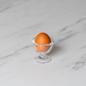 Egg Cup with Dotted Edge