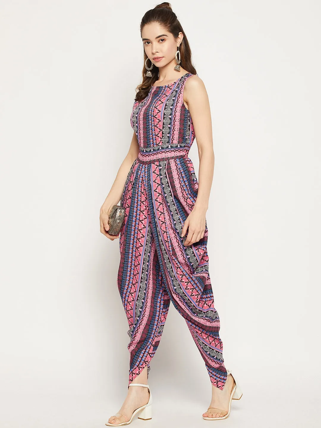 Elasticated Ethnic Dhoti Jumpsuit