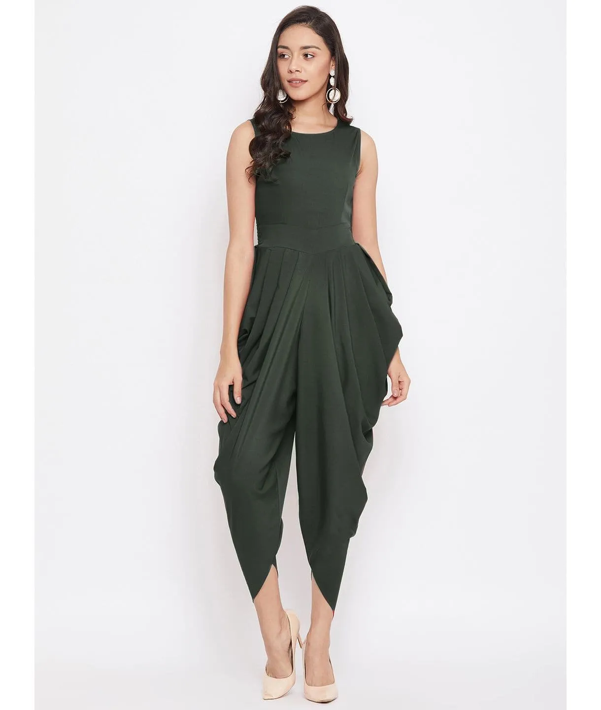 Elasticated Ethnic Dhoti Jumpsuit