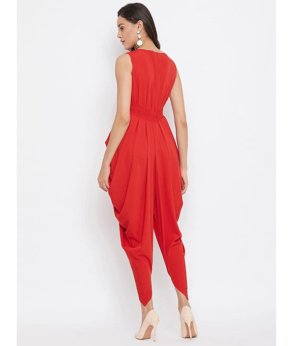 Elasticated Ethnic Dhoti Jumpsuit