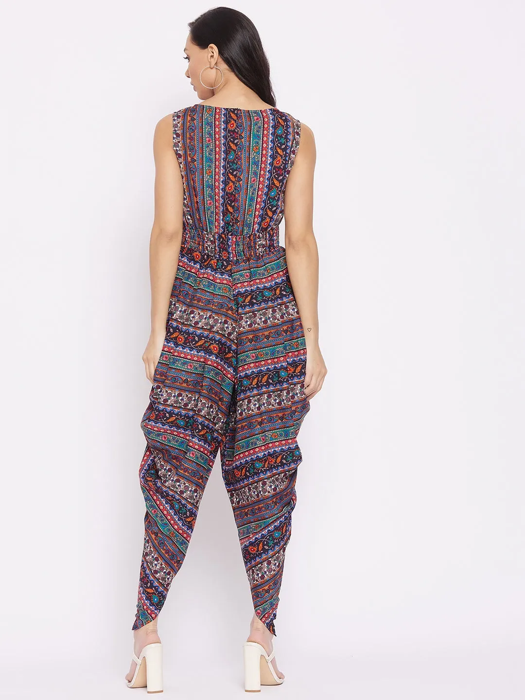 Elasticated Ethnic Dhoti Jumpsuit