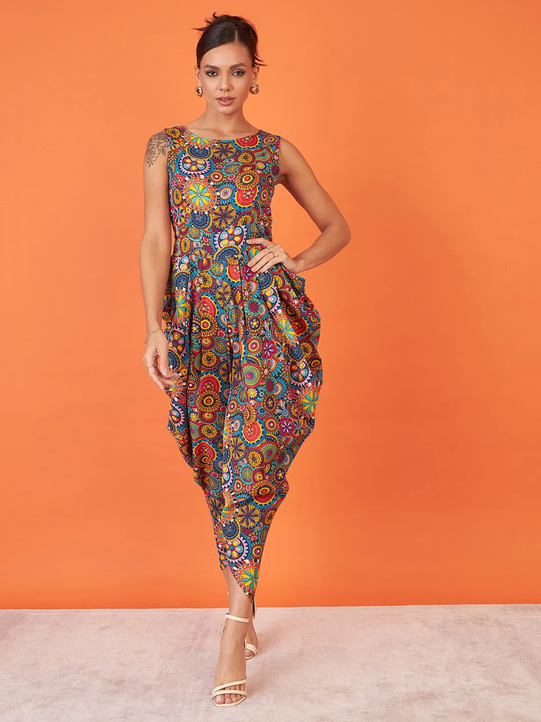 Elasticated Ethnic Dhoti Jumpsuit