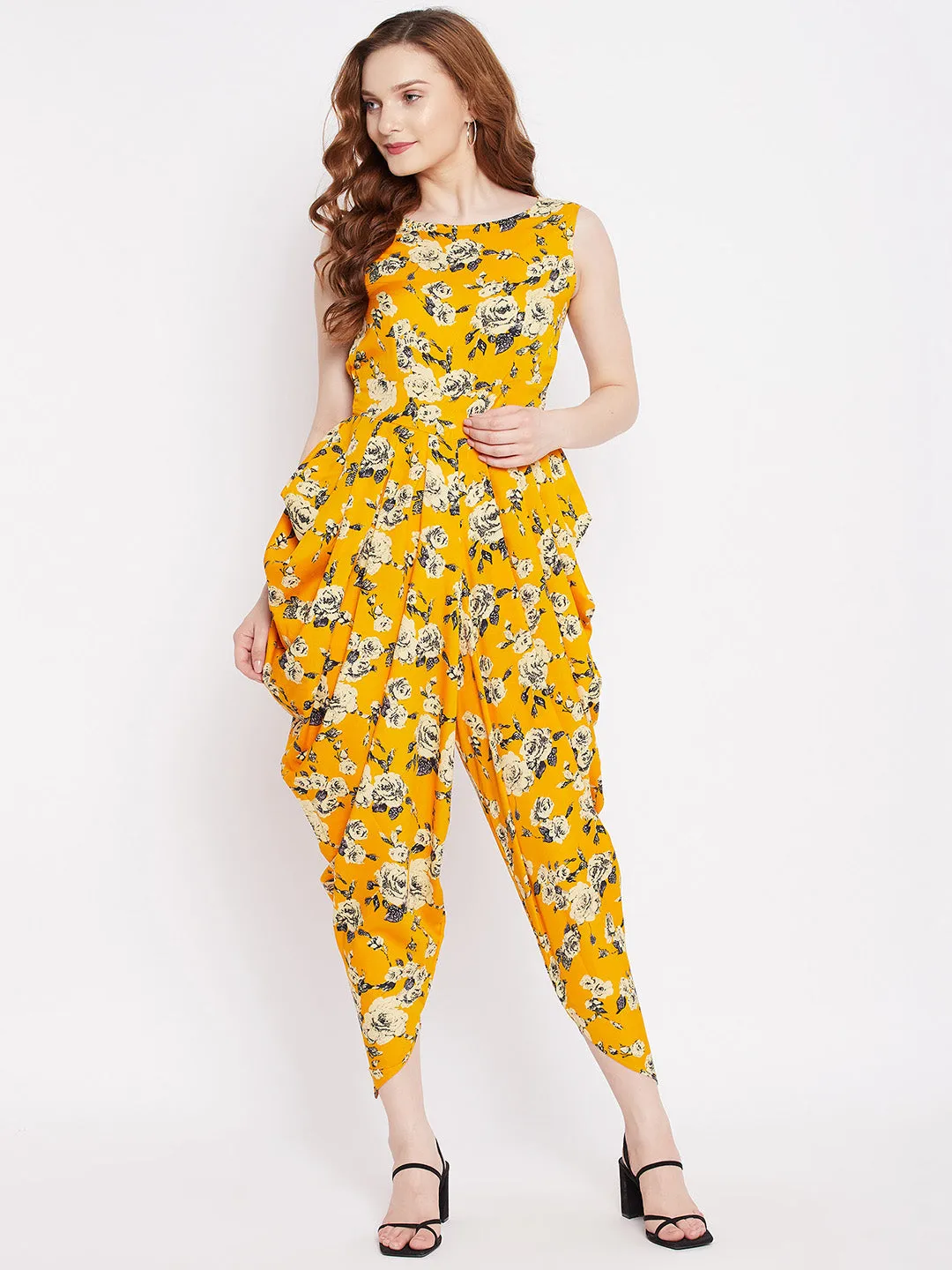 Elasticated Ethnic Dhoti Jumpsuit