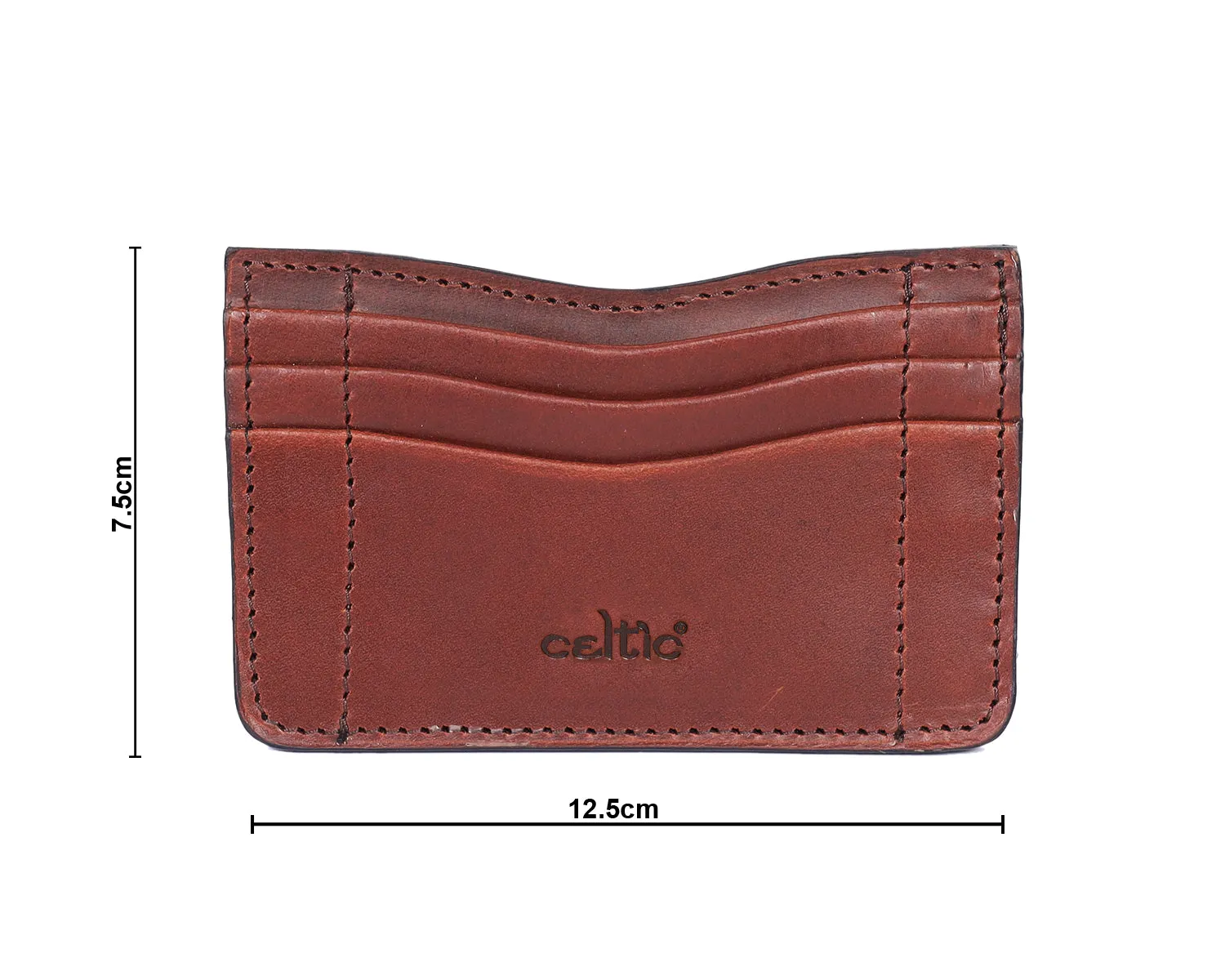 Elegant Brown Leather Card Holder: A Stylish Essential for Your Cards.ART:-LA-1463