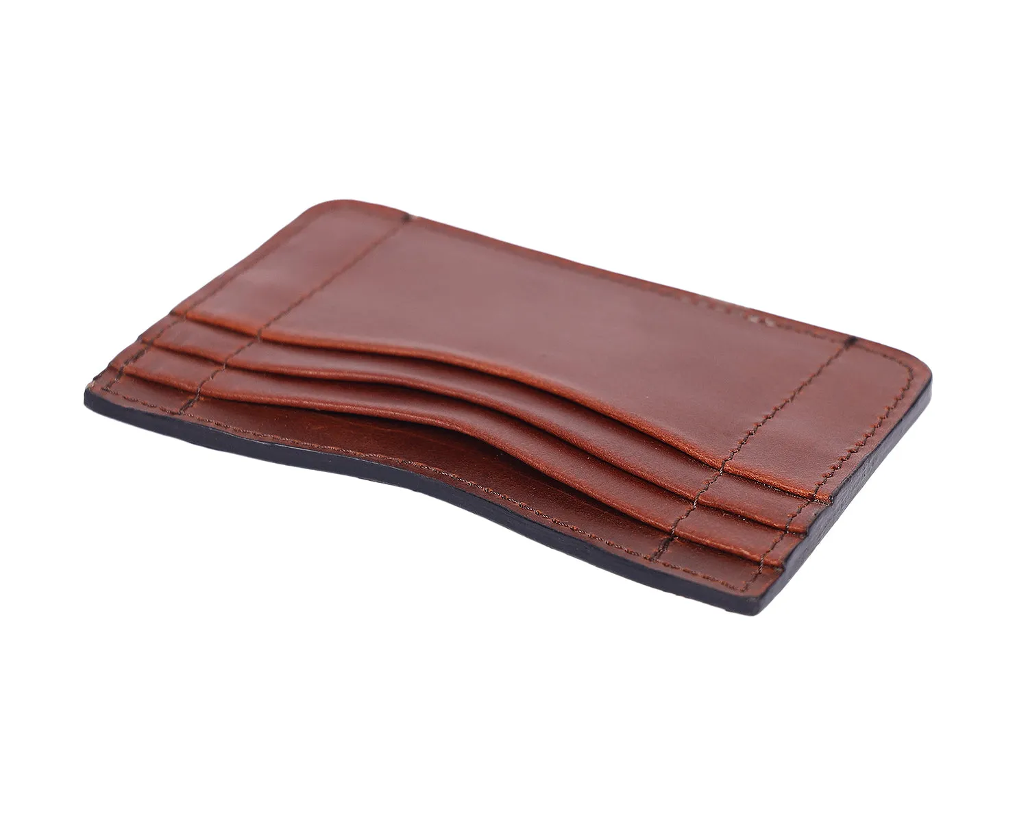 Elegant Brown Leather Card Holder: A Stylish Essential for Your Cards.ART:-LA-1463