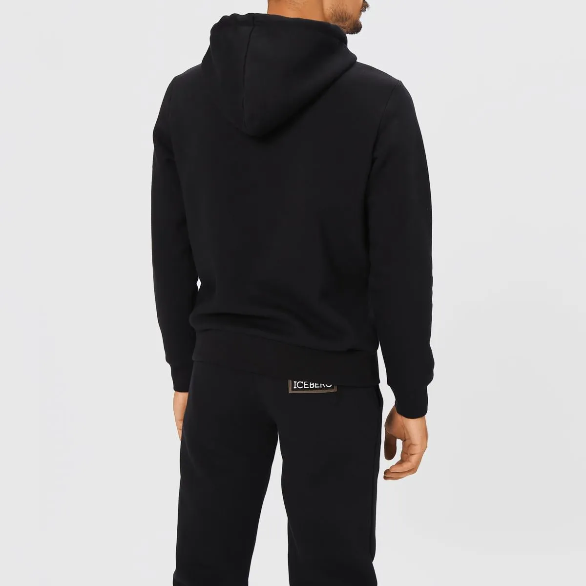 Embroidered Bunny Pullover Hoodie (Black) - I23E02463159000