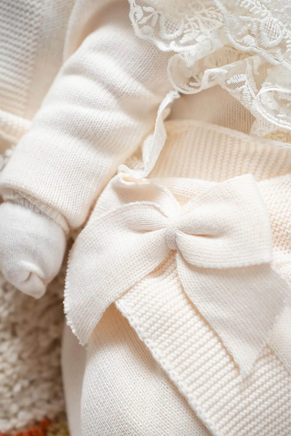 Eva Cream Newborn Knitwear Coming Home Set (5 Pcs)