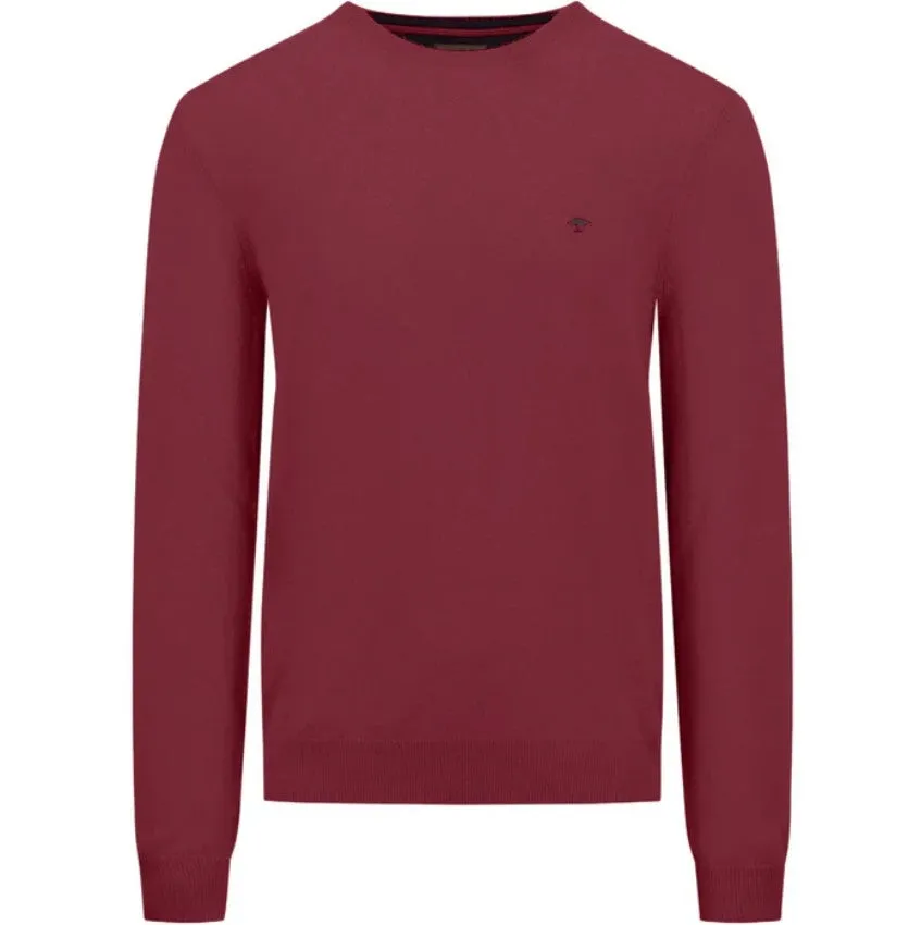 Fynch Hatton - 3XL, Crew Neck Jumper, Ruby Red