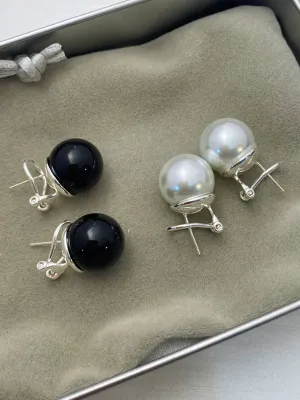 Geometric Imitation Pearl Earrings Accessories