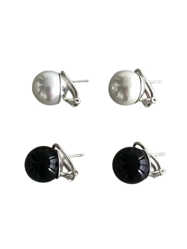 Geometric Imitation Pearl Earrings Accessories