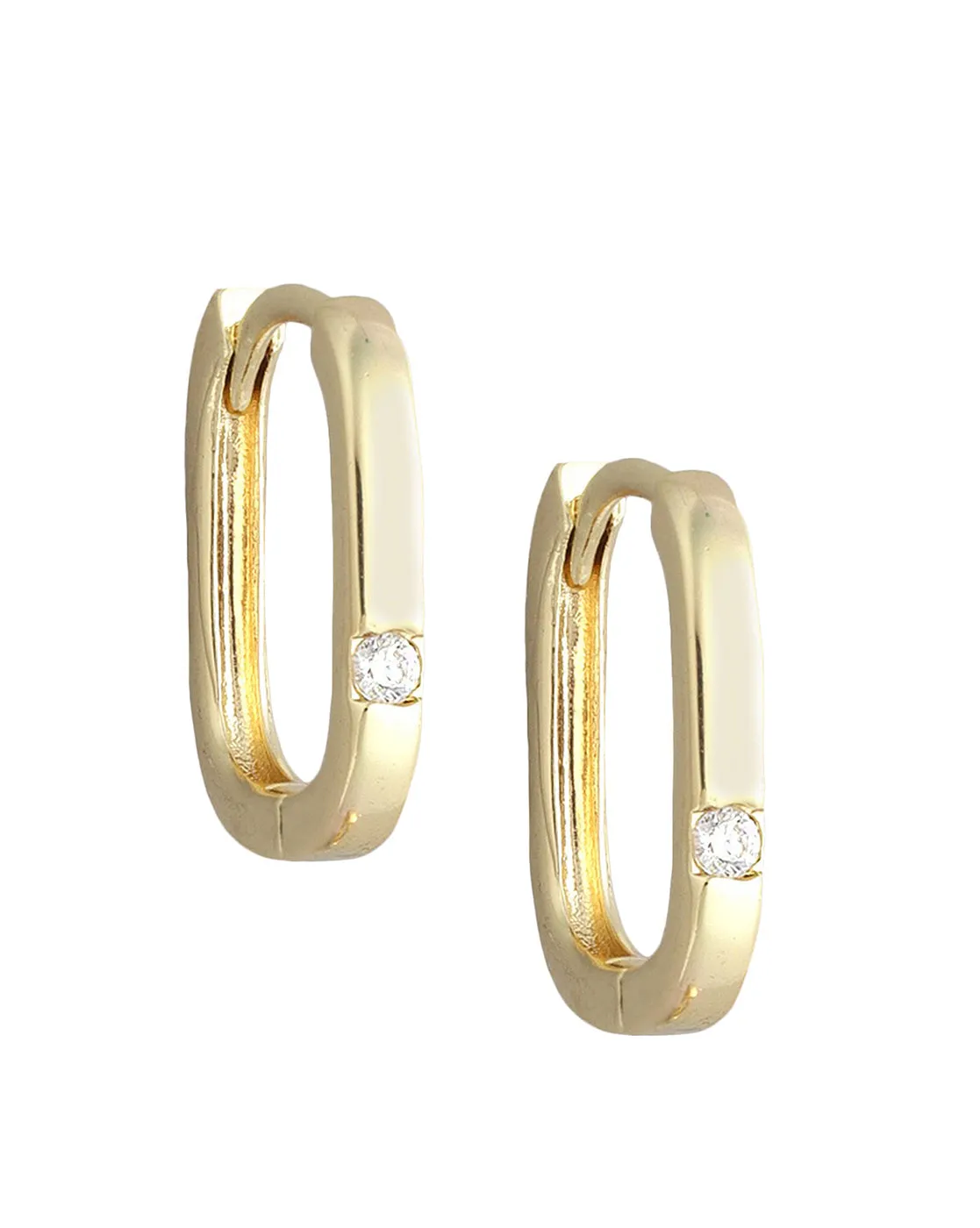 Gold Plated Stylish Hoop Earring For Women