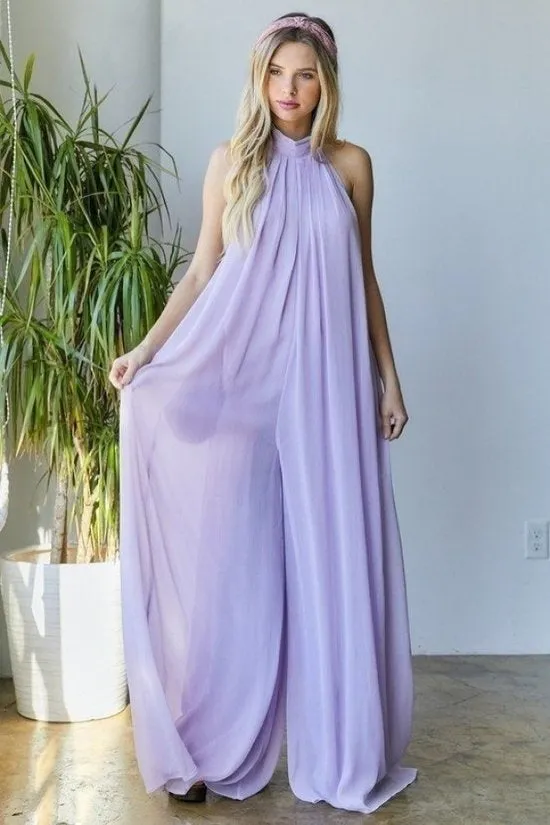 Halter Lavender Pantsuit