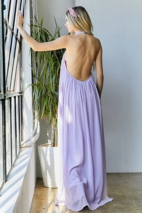 Halter Lavender Pantsuit