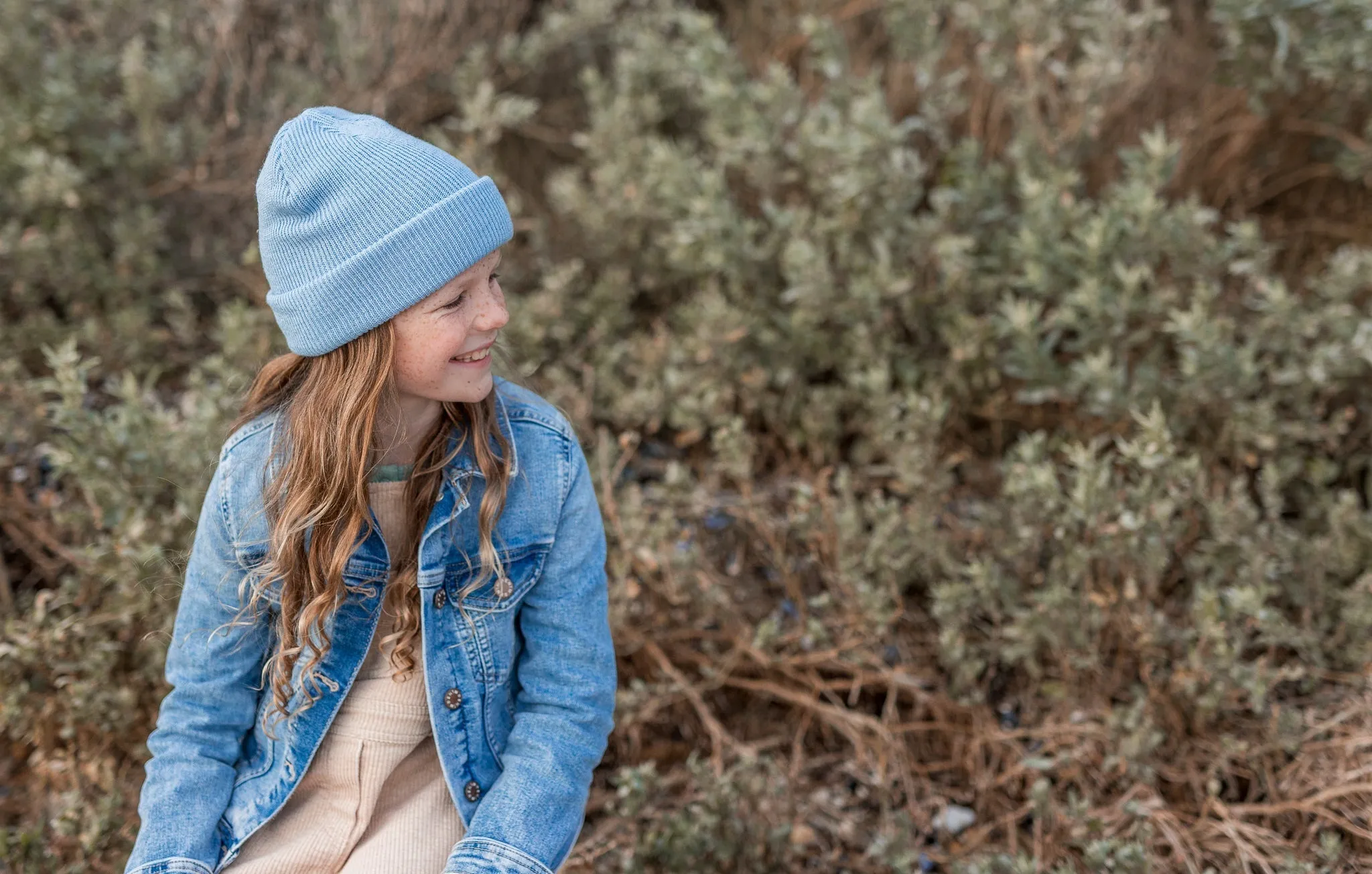 Hipster Merino Beanie Dusty Blue