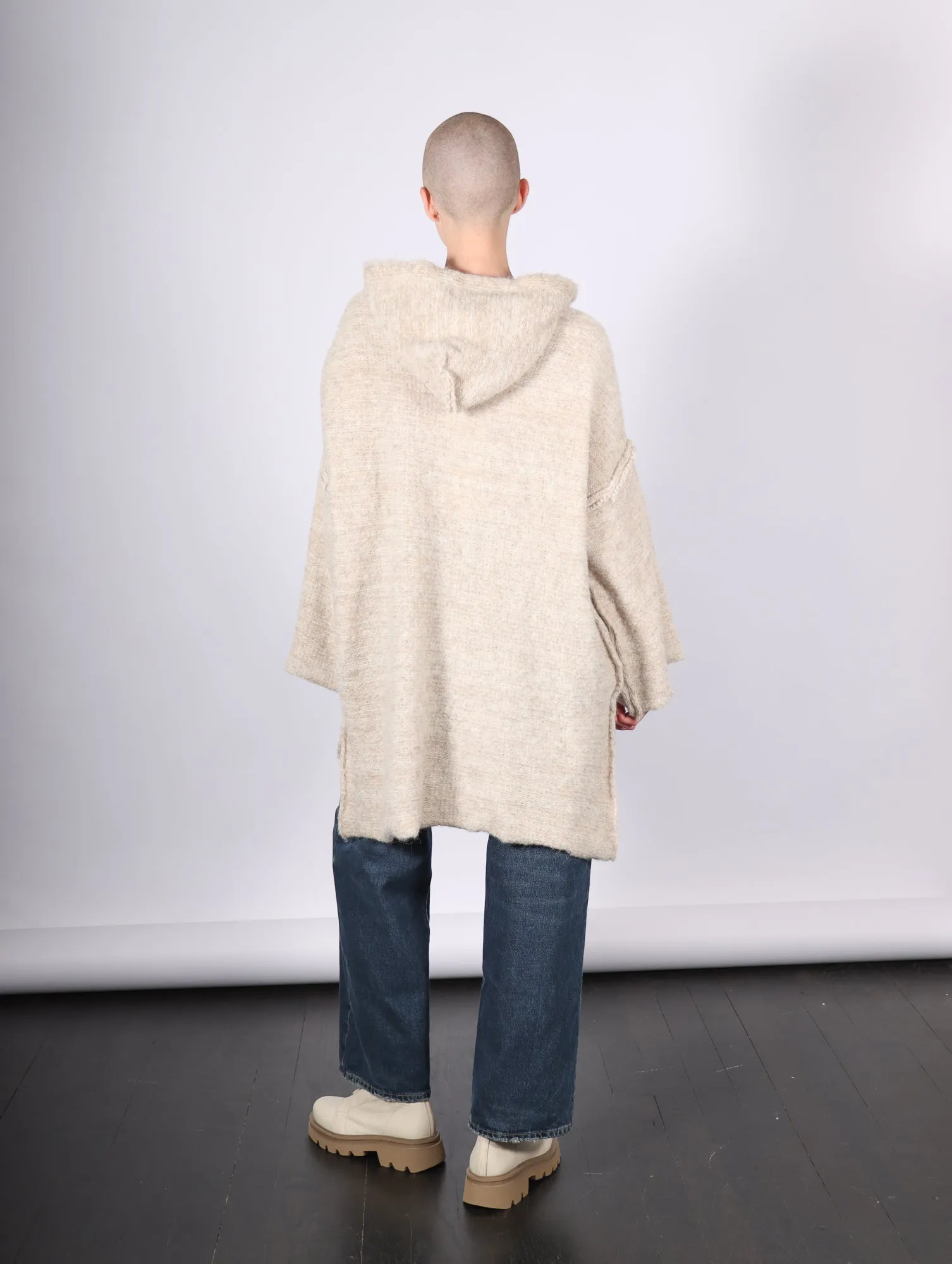 Hoodie in Oat by Amano by Lorena Laing