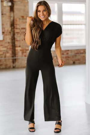 Ian V-Neck Wide Leg Jumpsuit | S-XL | PRE ORDER