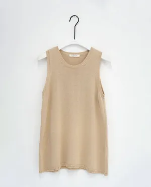 Jade Organic Cotton Top in Sand