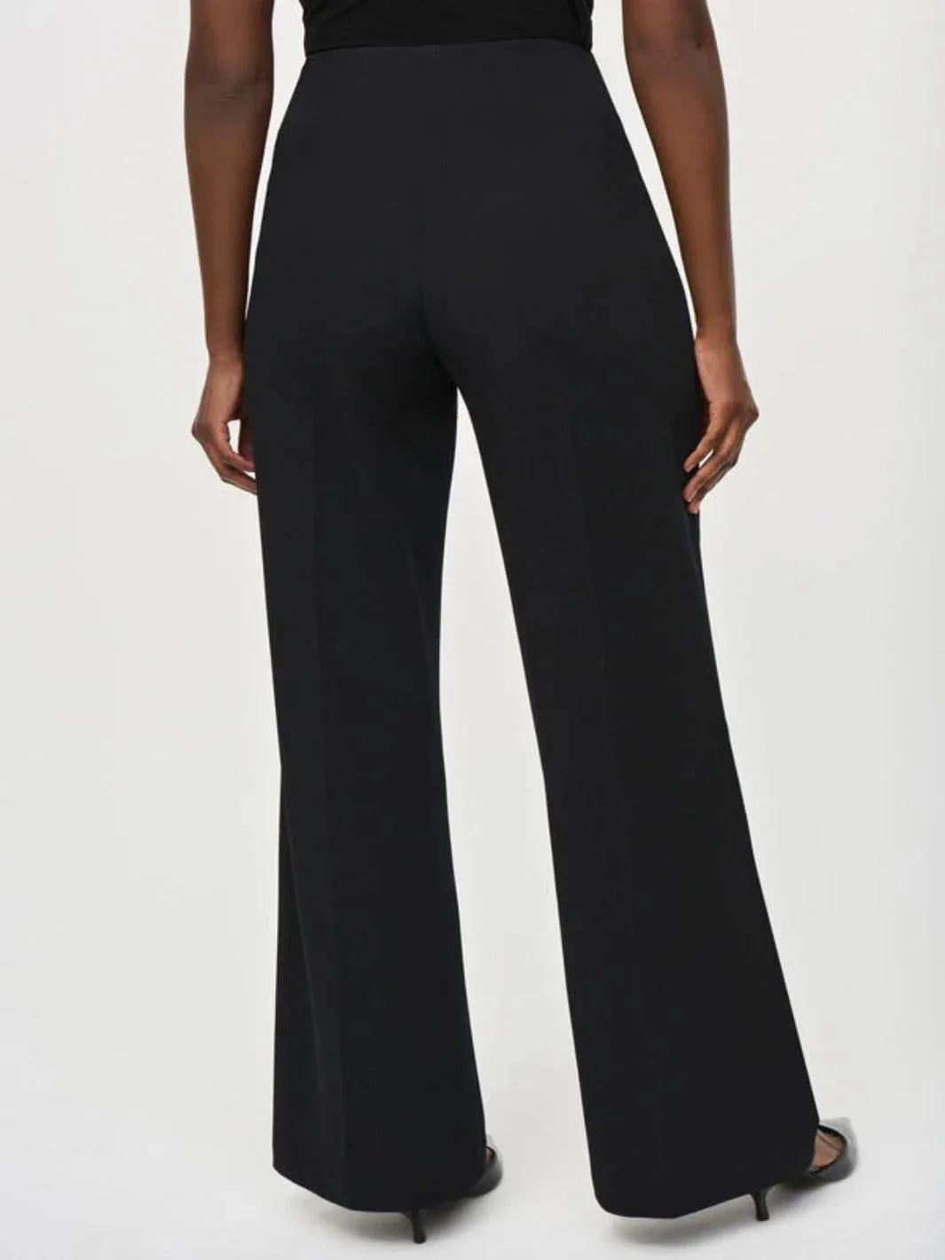 Joseph Ribkoff High Rise Wide Leg Trousers Black