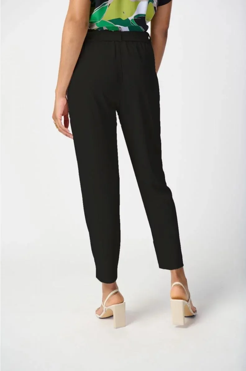 Joseph Ribkoff Slim Leg Tie Detail Pants Midnight Blue