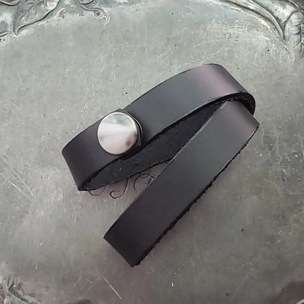 JUL Simple Snap Shawl Leather Cuff or Bracelet