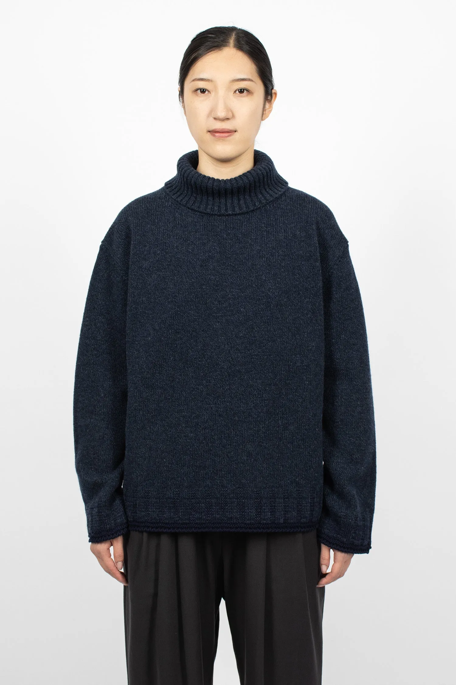 Kloe Simple Knit Jumper Dark Navy