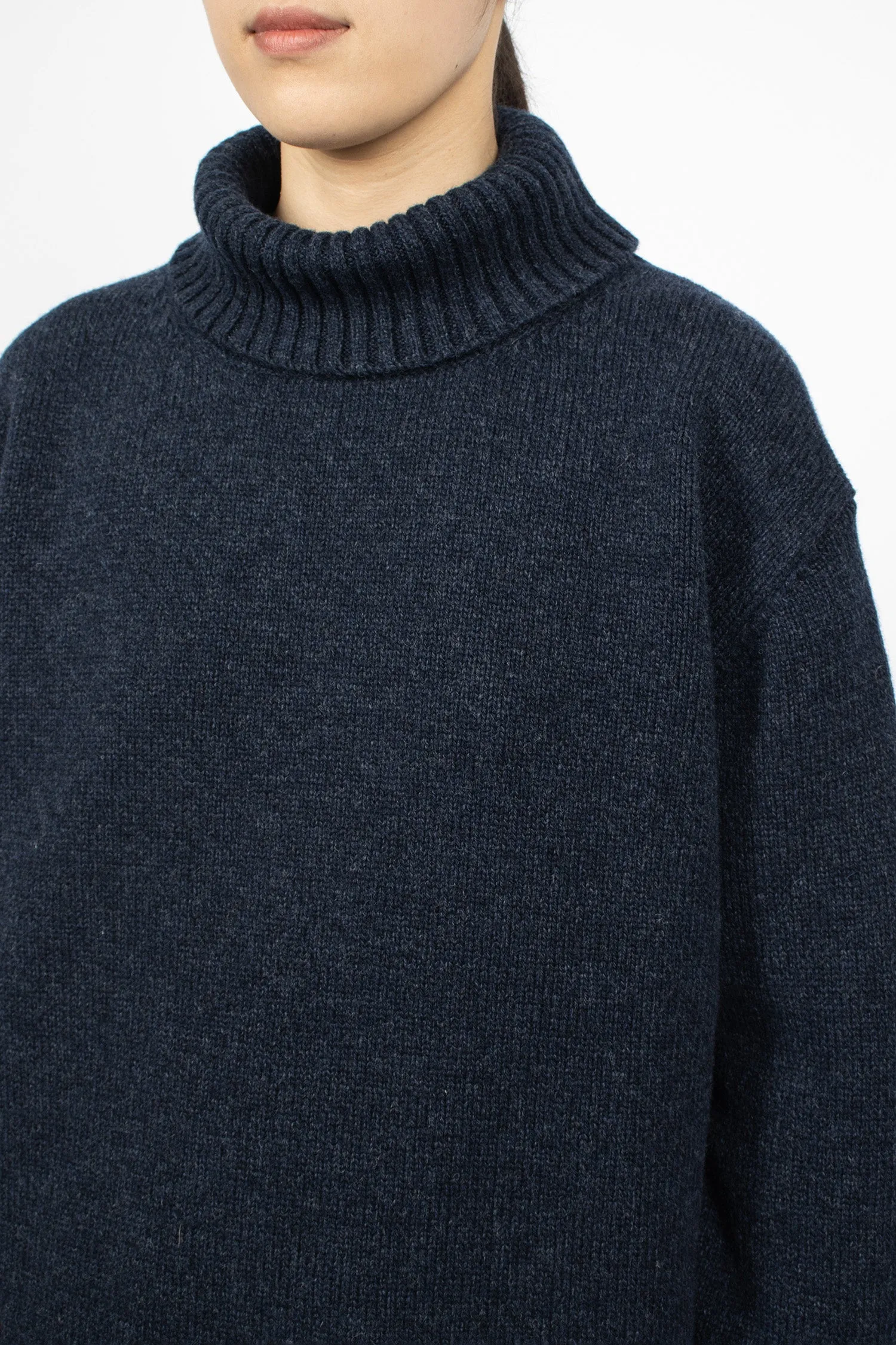 Kloe Simple Knit Jumper Dark Navy