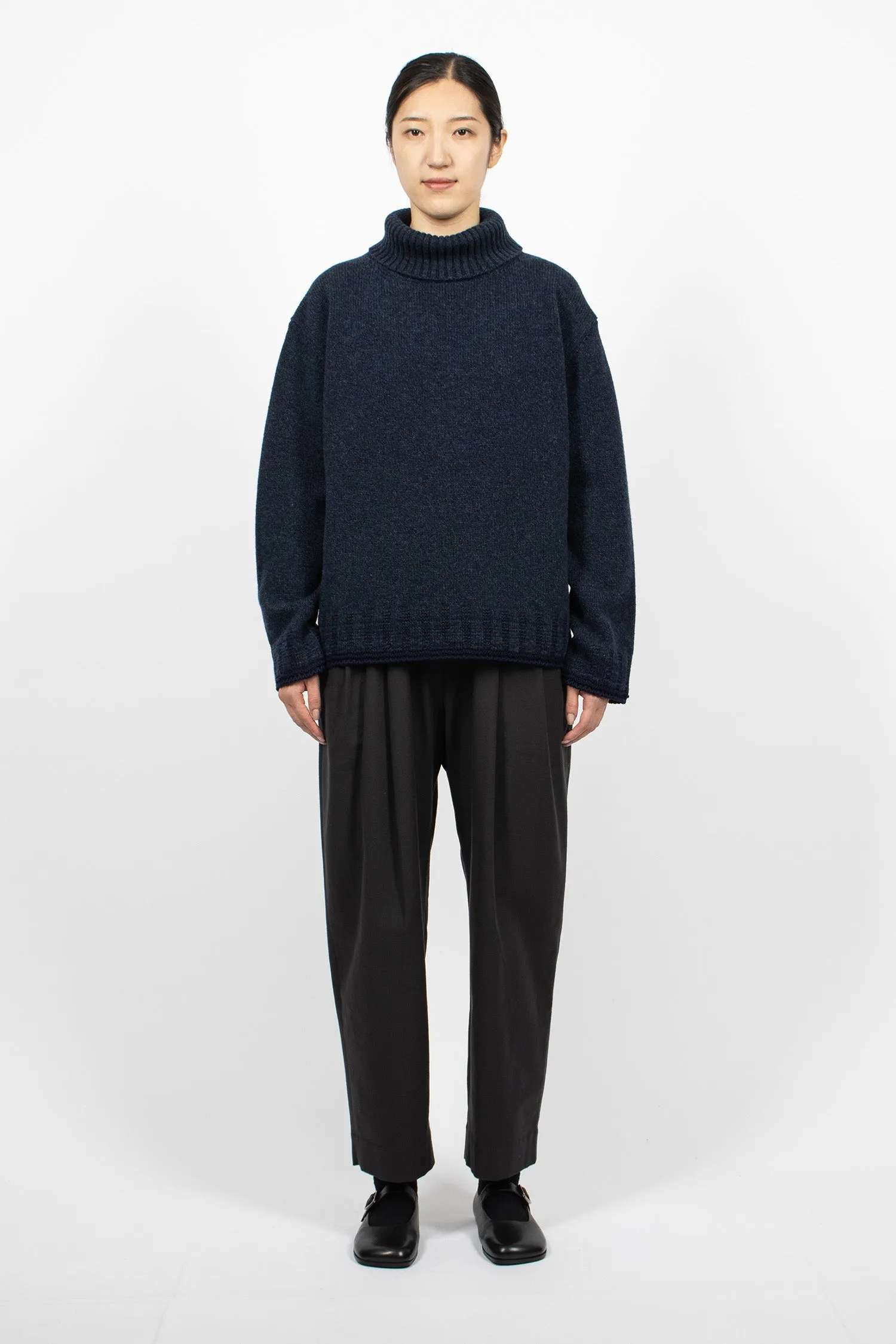 Kloe Simple Knit Jumper Dark Navy