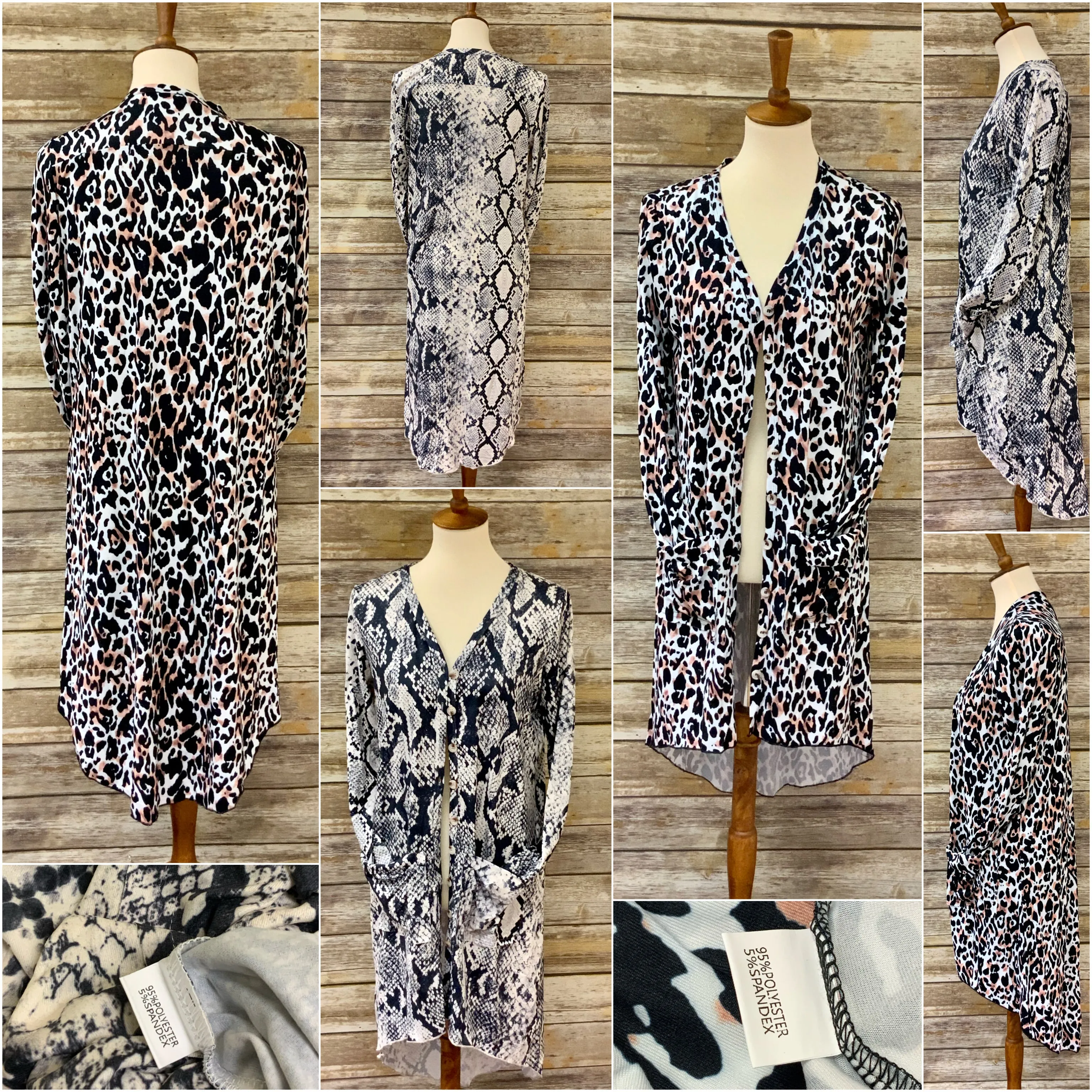 Leopard and Snake Long Cardigans