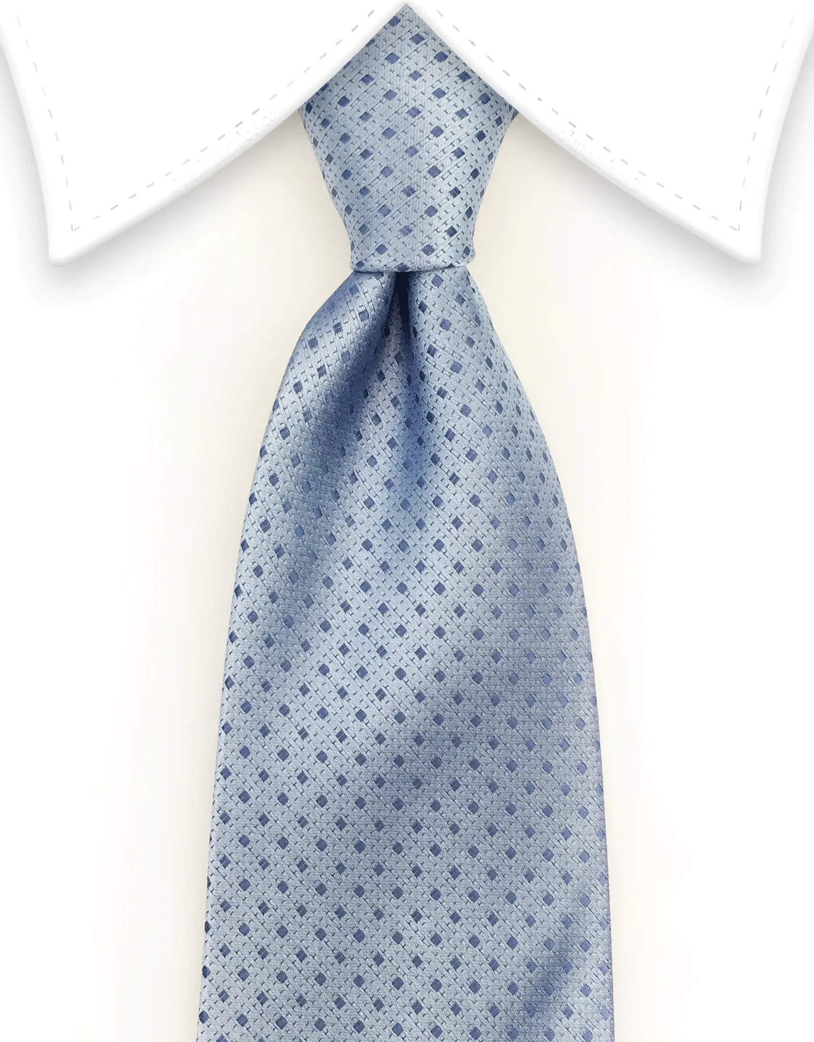 Light Blue Tie with Mini Diamonds