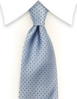 Light Blue Tie with Mini Diamonds