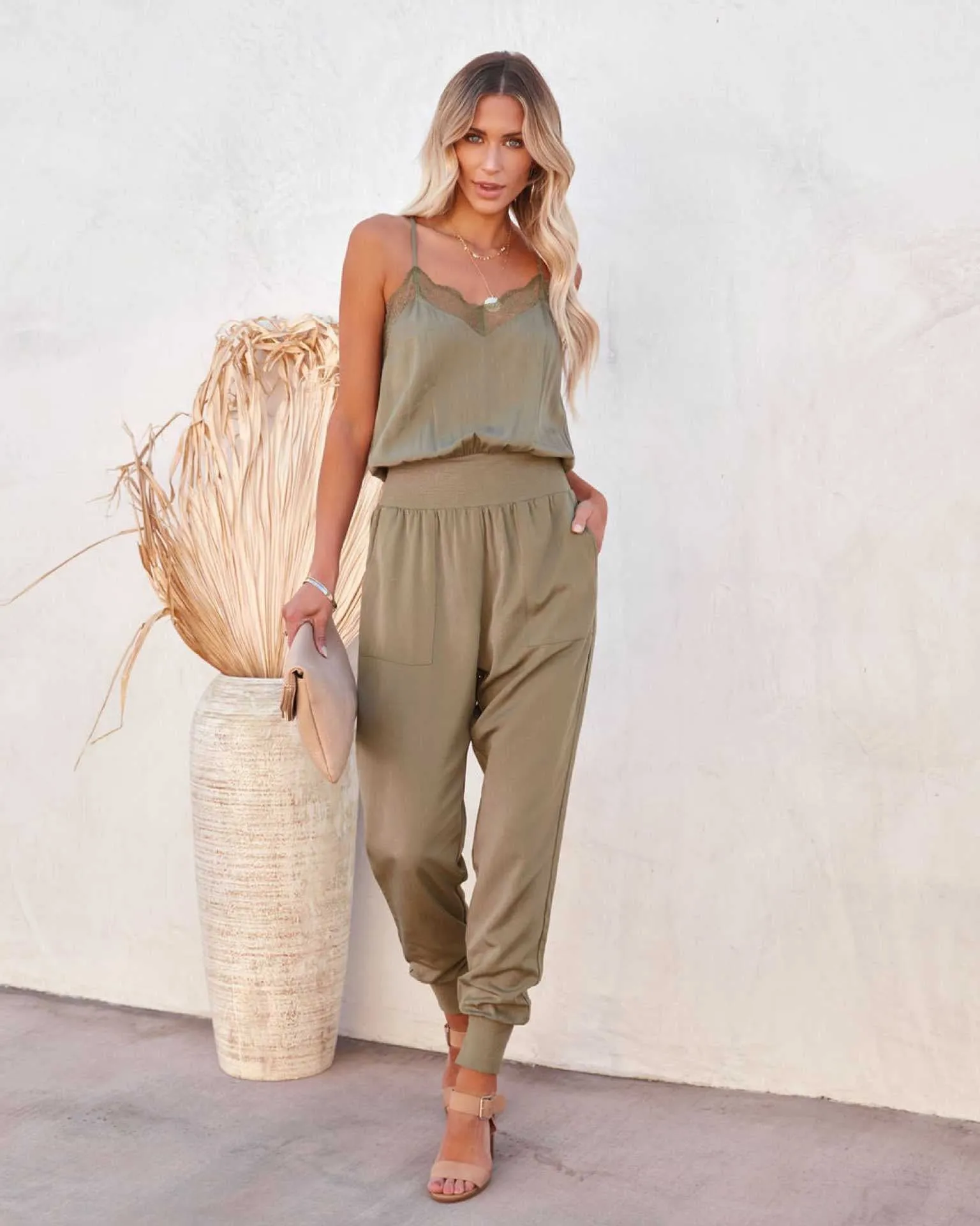 Loose Casual Suspenders Jumpsuit