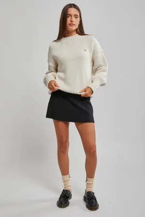 Maya Knit Sweater - Soft Ecru