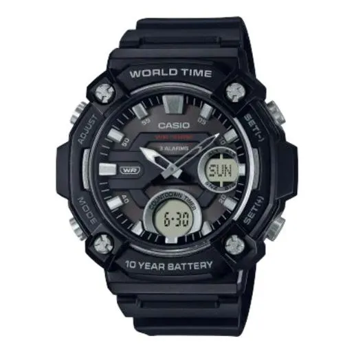 Men's CASIO Fashion Stylish Sports 100m Waterproof Watch Mens, black