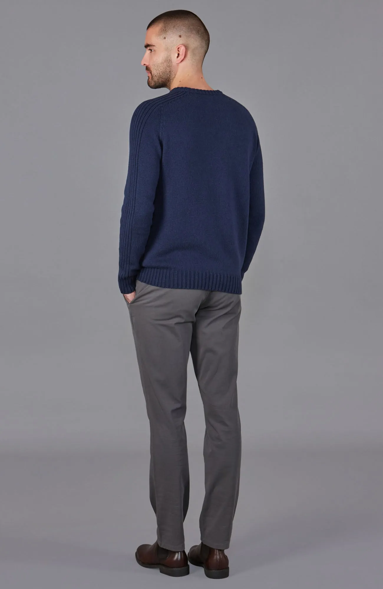 Mens Organic Cotton Crew Neck Jumper