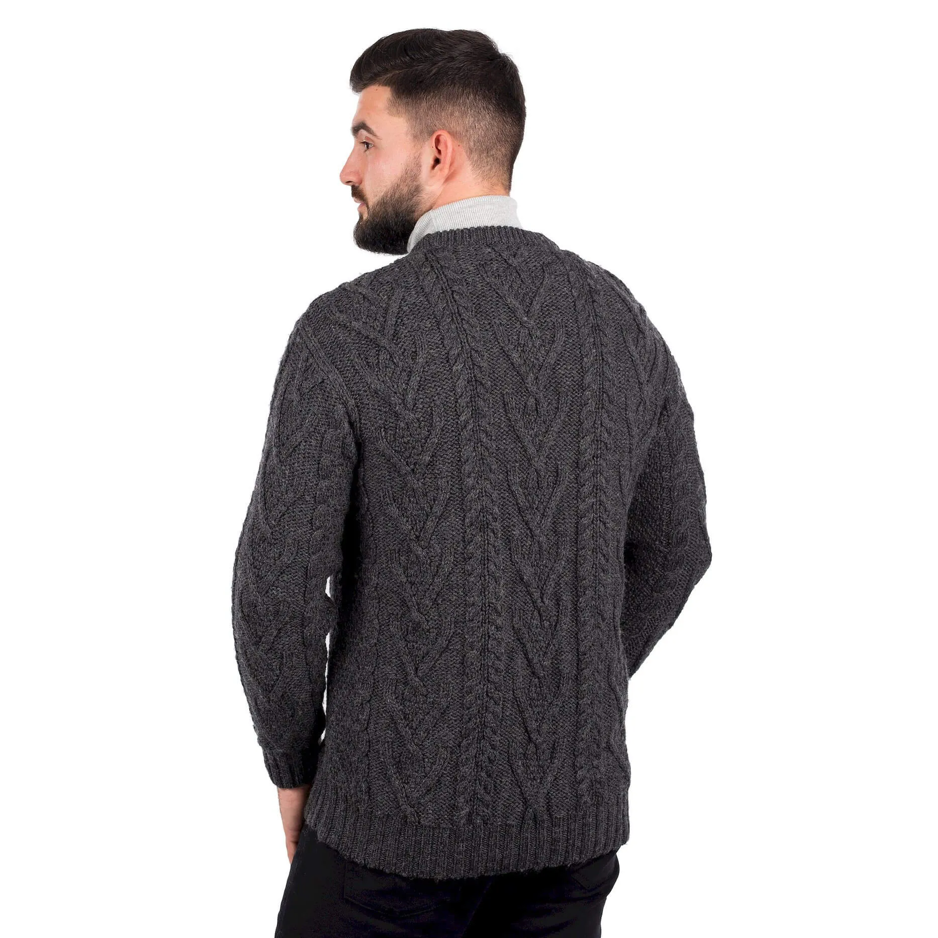 Men's Traditional Irish Aran Sweater